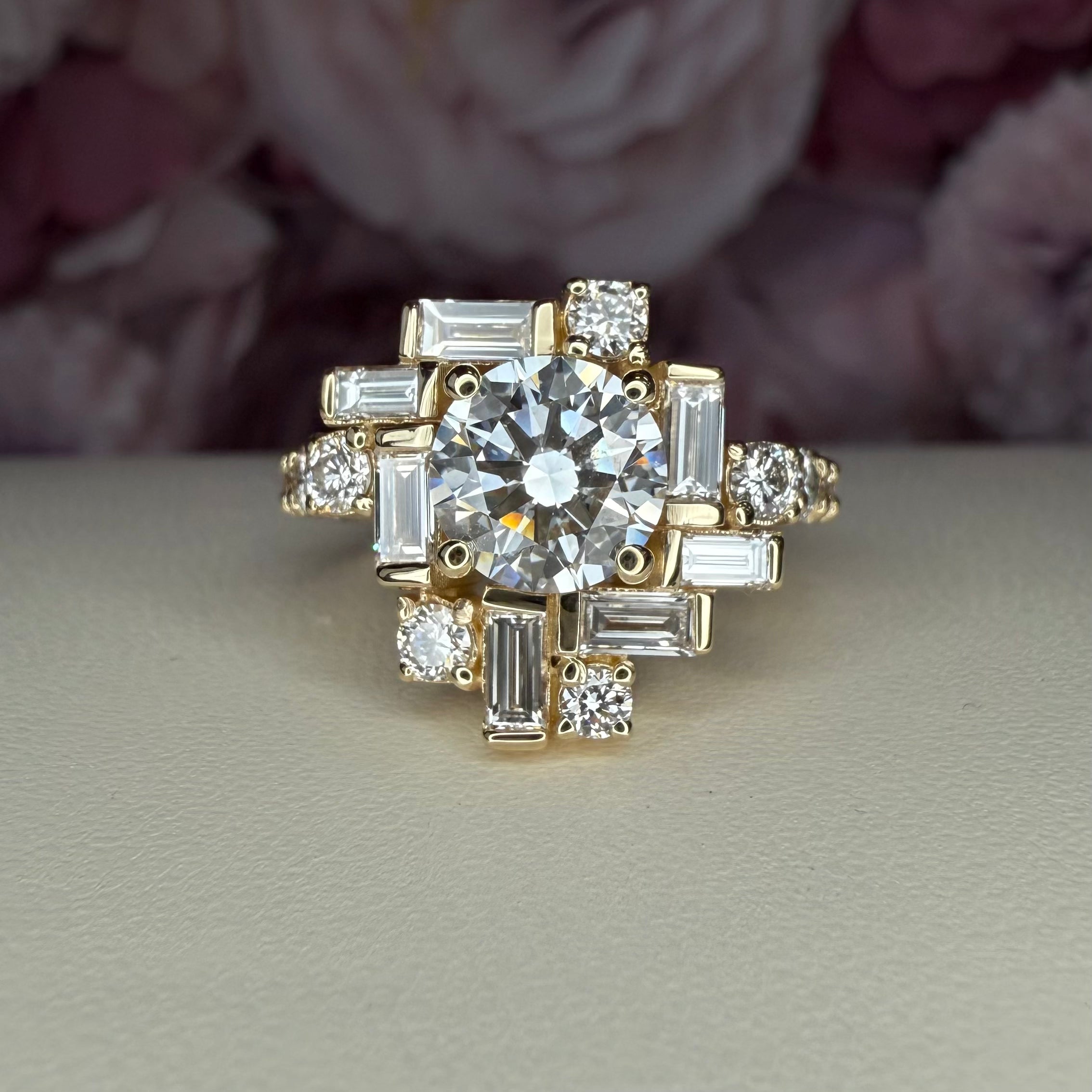 Lab Grown Diamond Ladies Cluster Ring