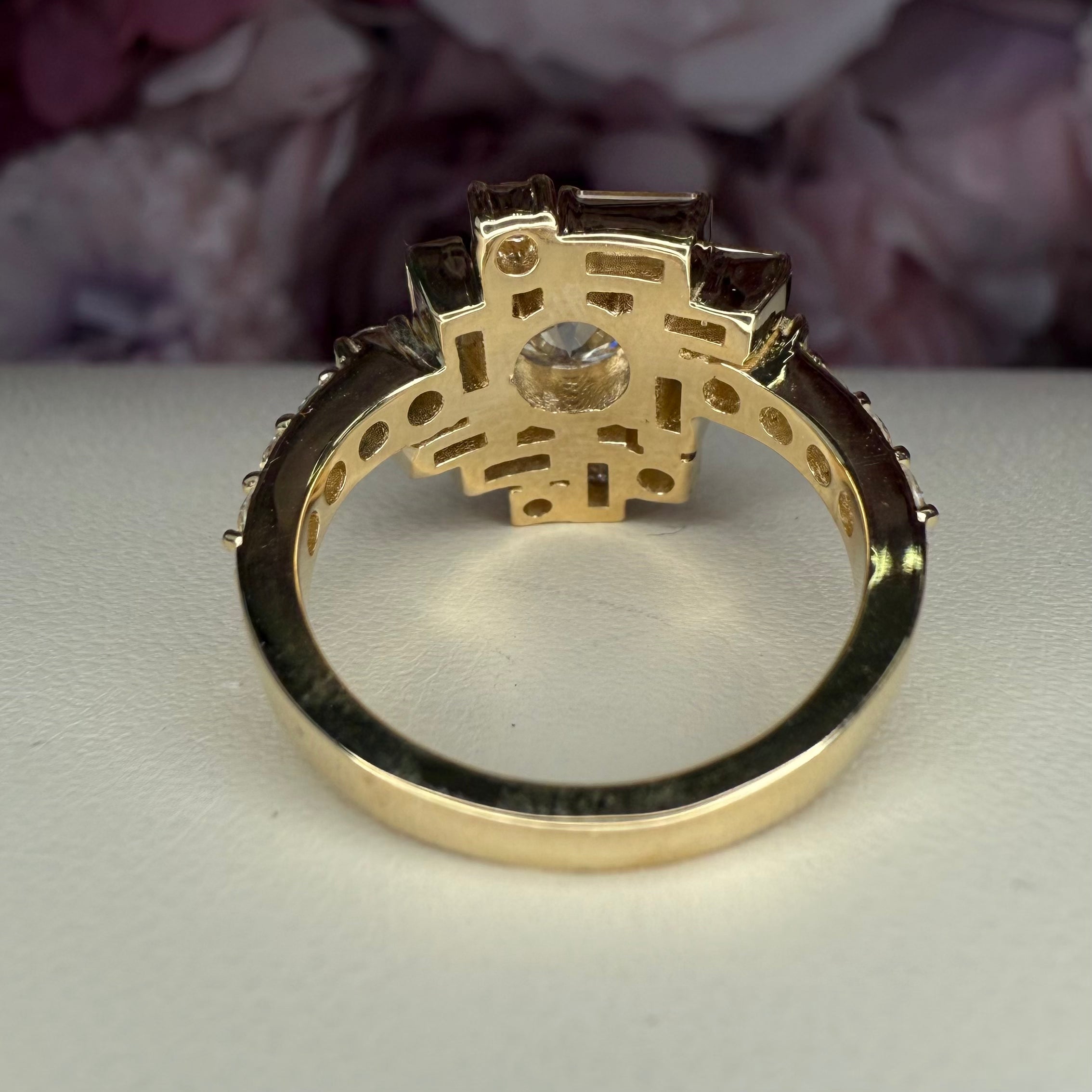 Lab Grown Diamond Ladies Cluster Ring