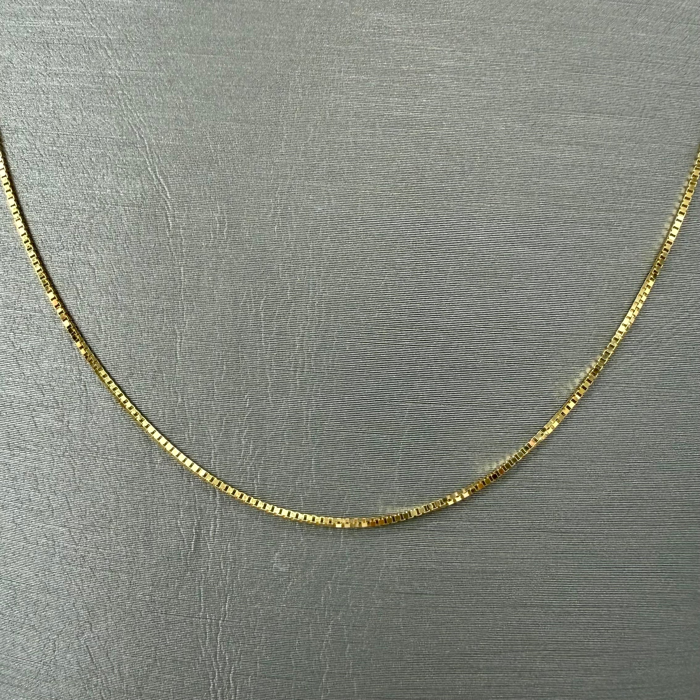Ladies Box Chain 10K Solid Gold