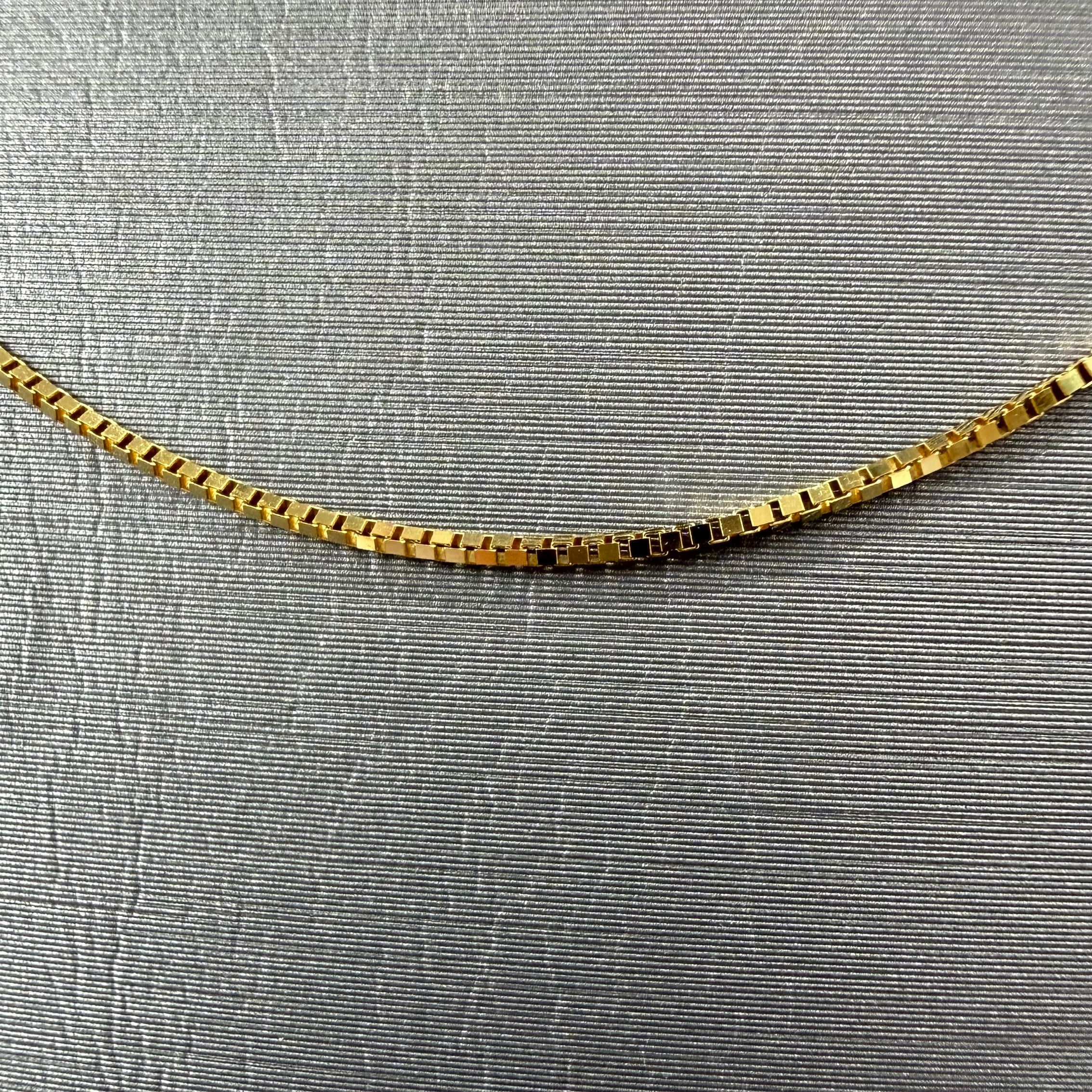 Ladies Box Chain 10K Solid Gold