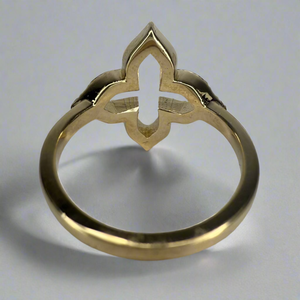 Ladies 14K Solid Gold Fashion Ring Natural Diamond ring