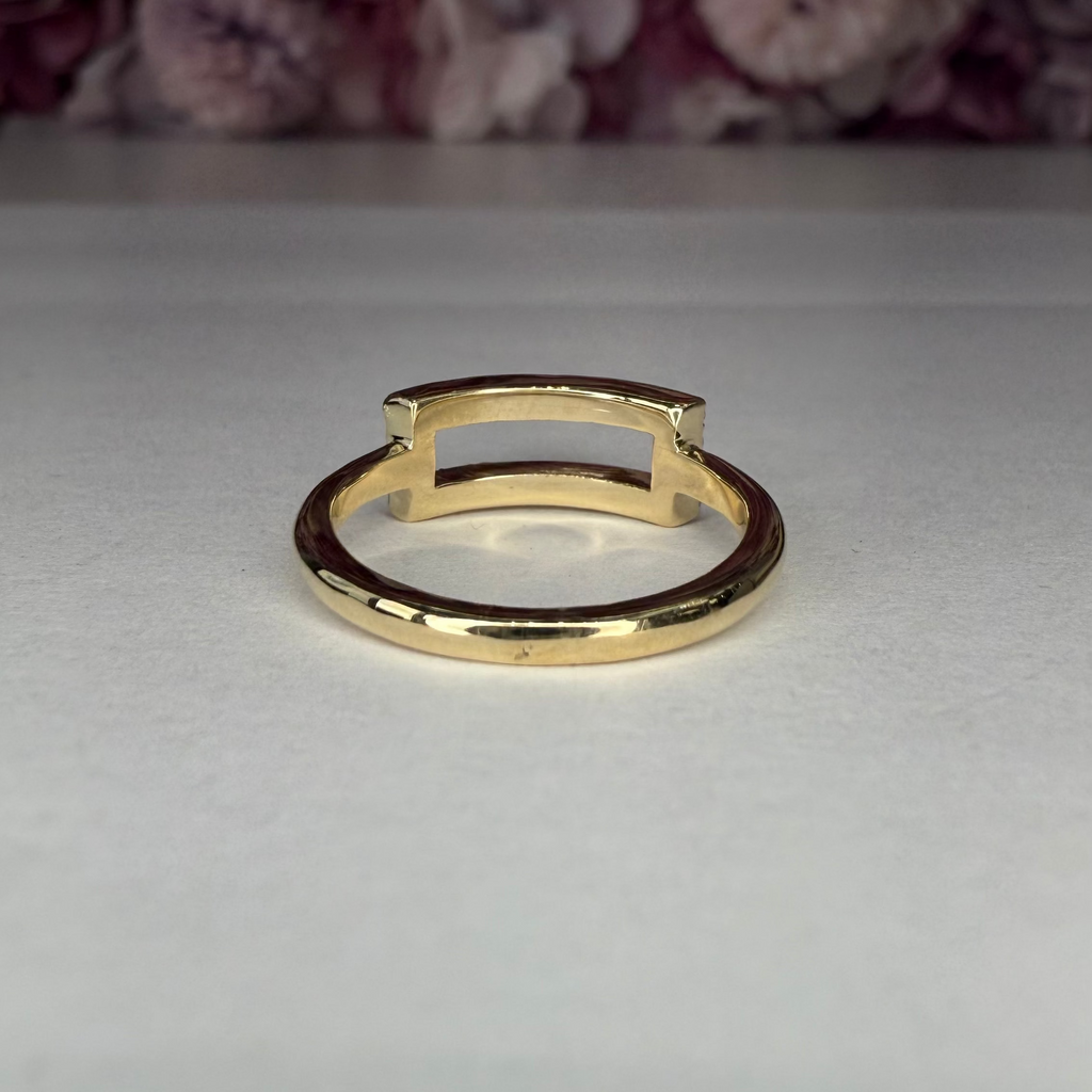 Ladies Fashion Ring 14K Solid Gold Natural Diamonds