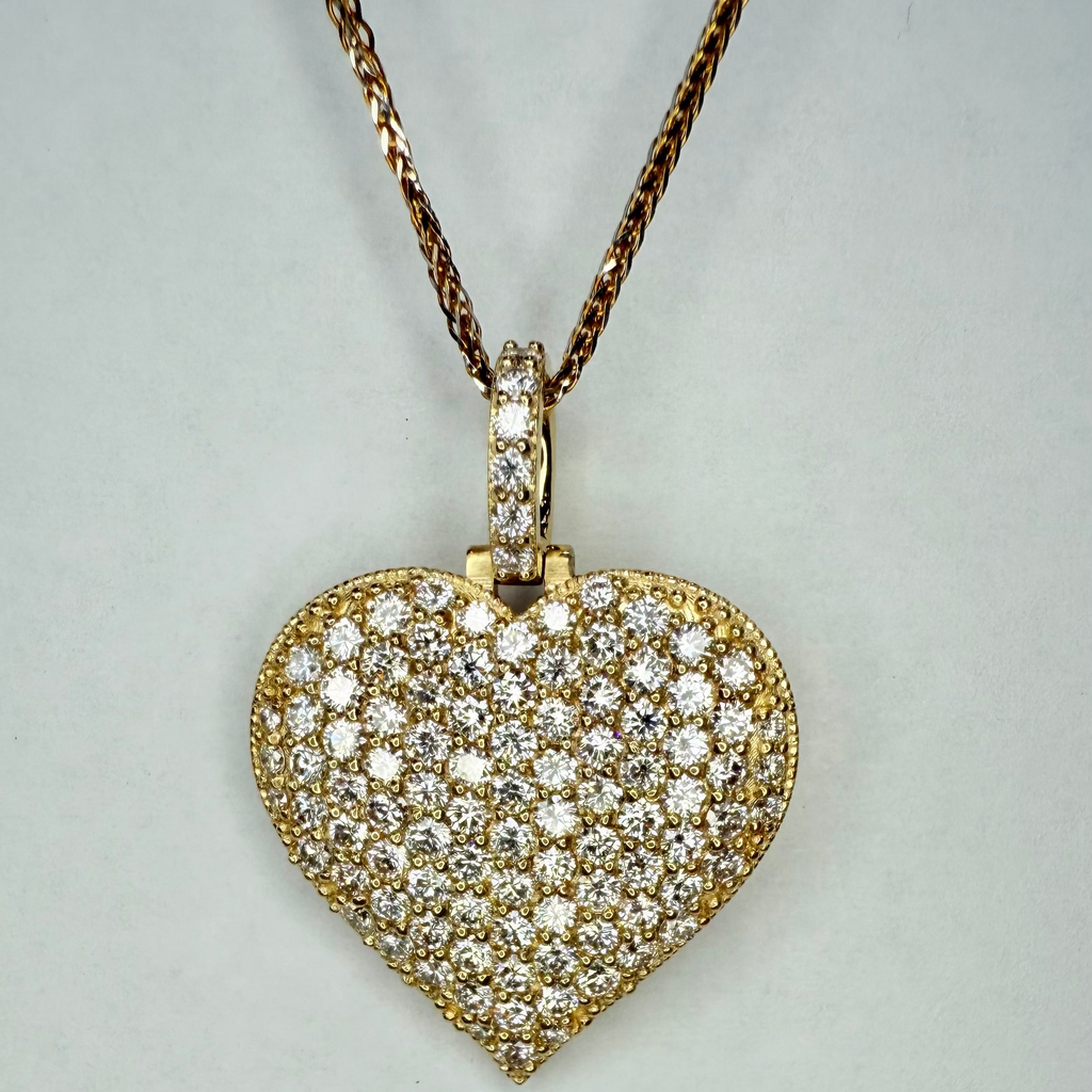 Ladies Heart Pendent Lab GRown Diamonds CHAIN NOT INCLUDED