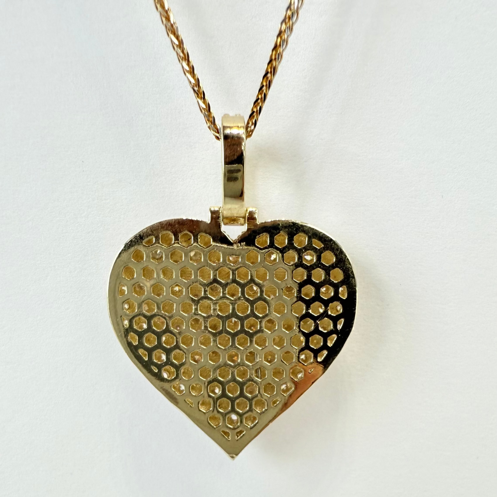 Ladies Heart Pendent Lab GRown Diamonds CHAIN NOT INCLUDED