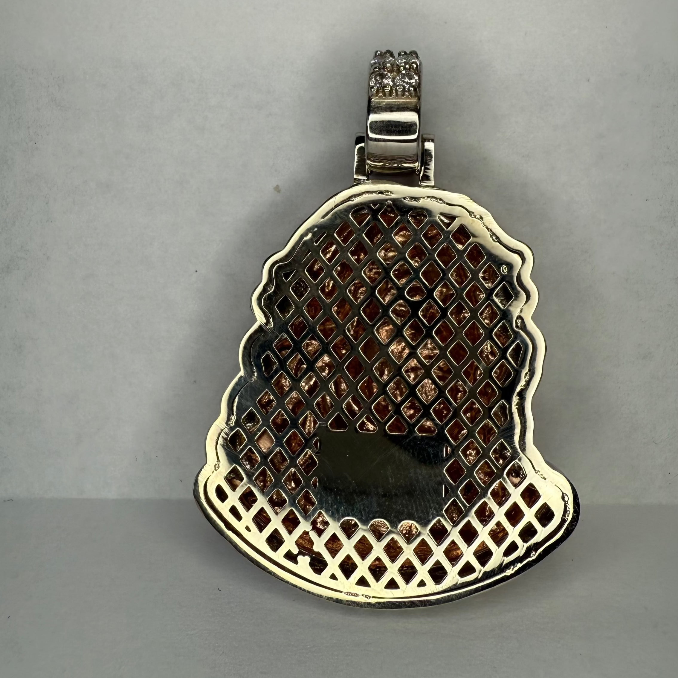 2 Tone Rose Gold & White Gold Jesus Pendant – Religious Jewelry Necklace