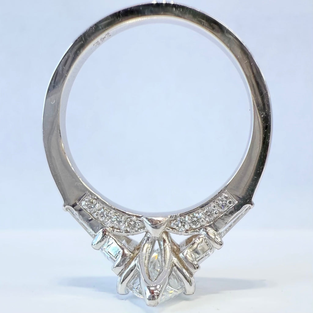 Labgrown Diamond Solid Gold Marquise Engagment ring