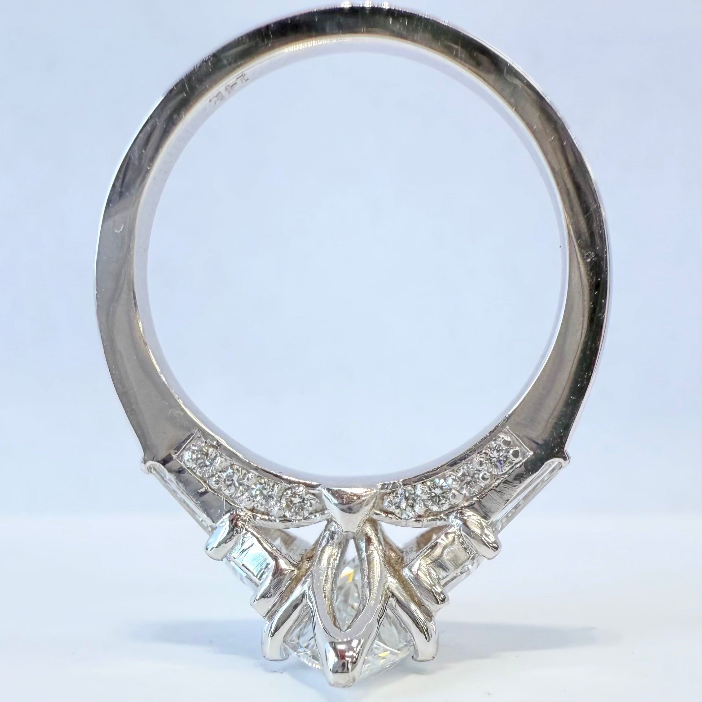 Labgrown Diamond Solid Gold Marquise Engagment ring