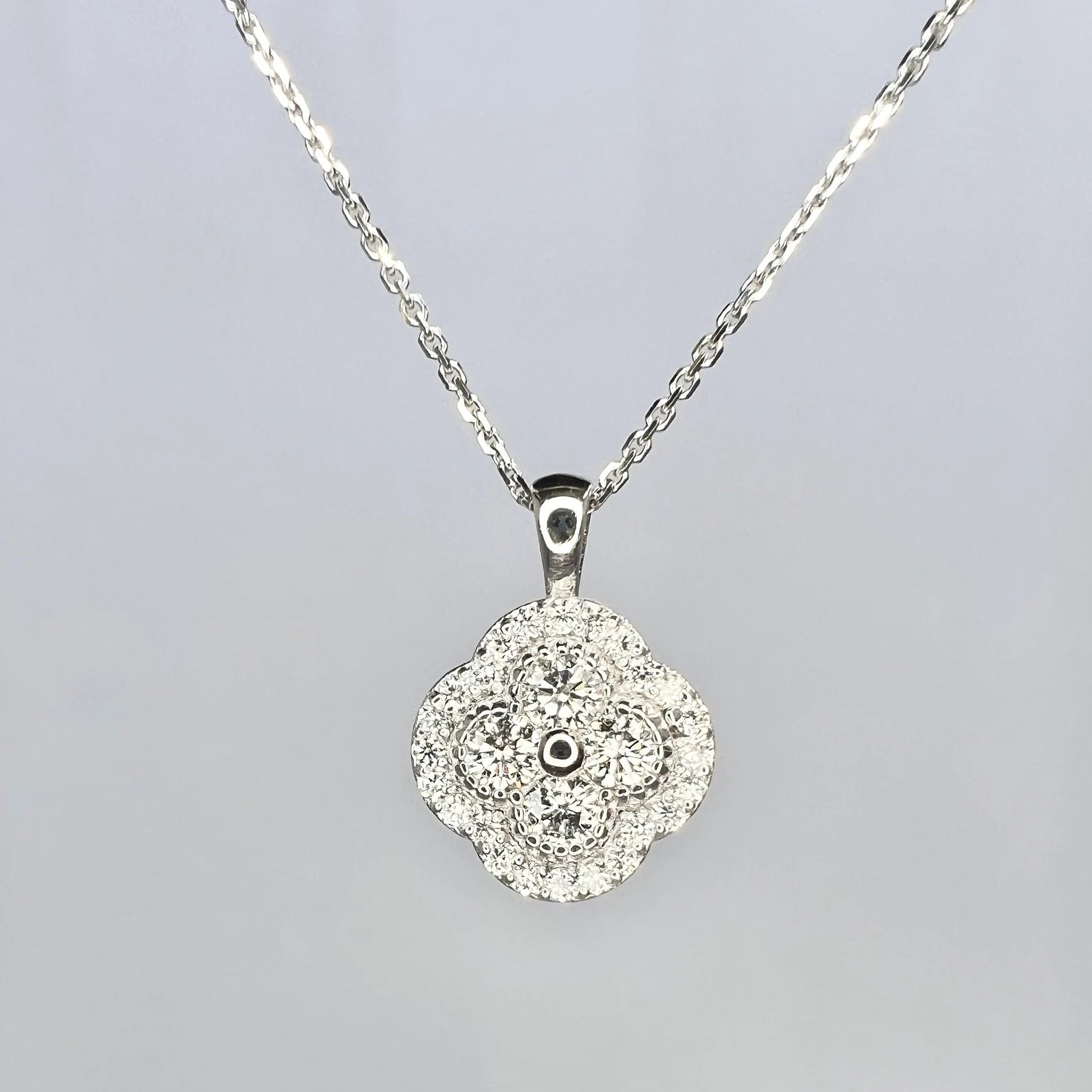 Laddies Lab Grown Diamond Pendant 0.65 CTW 14K Solid Gold