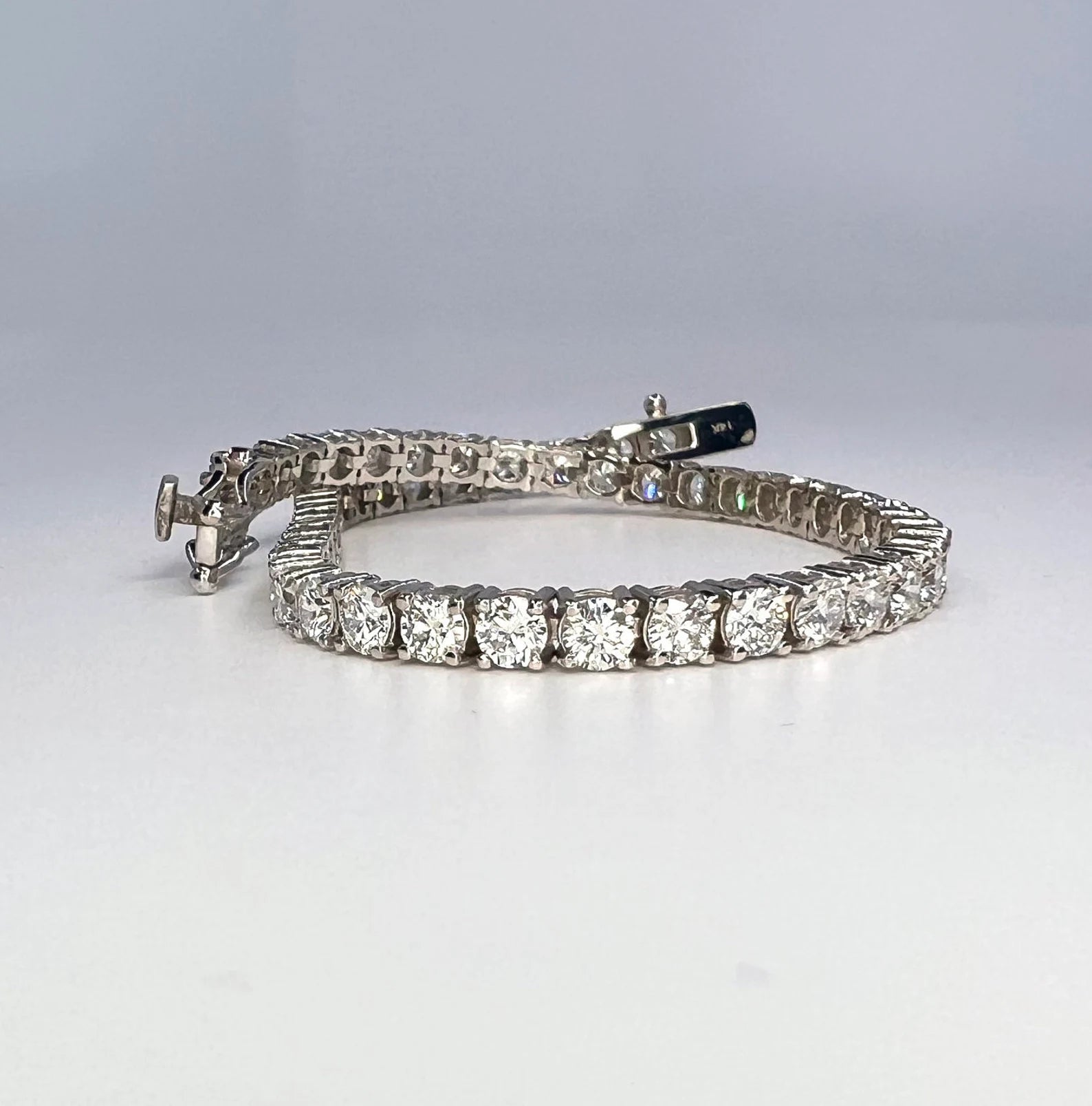 Lab Grown Diamond Tennis Braclet 5.83 CTW 14K Solid Gold
