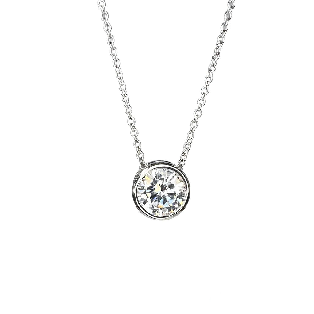 Bezel Set 1.00 CTW Lab Grown Diamond Pendent