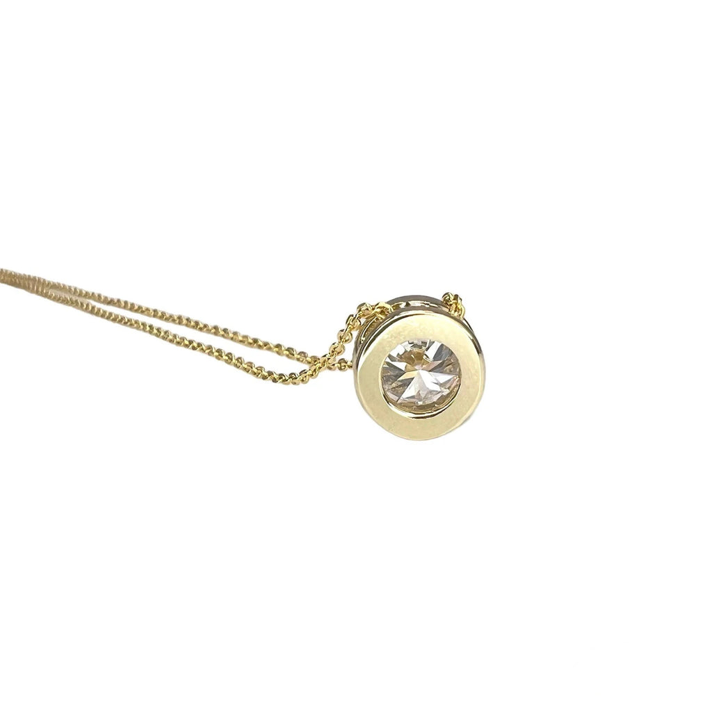 Bezel Set 1.00 CTW Lab Grown Diamond Pendent