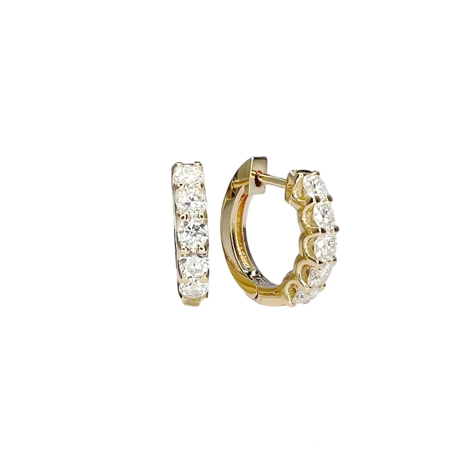 Lab Grown Diamond Hoop Earringsb Huggies