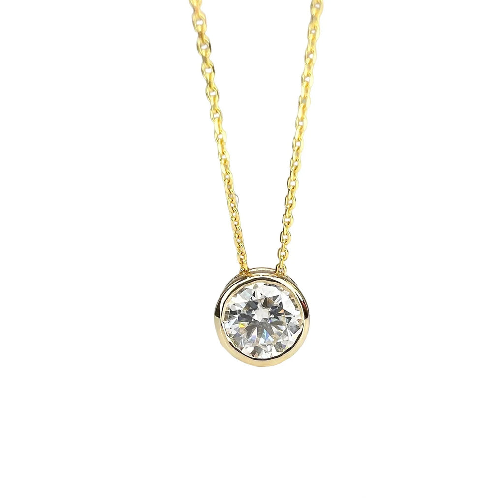 Bezel Set 1.00 CTW Lab Grown Diamond Pendent