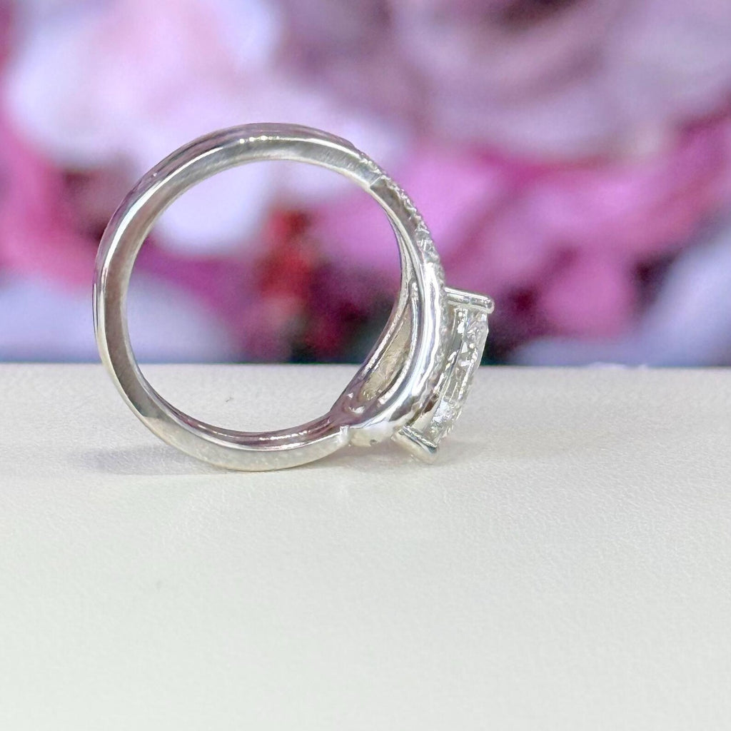 Pear Shape 2.10 CTW Lab Grown Diamaond Ladies Fashion Ring