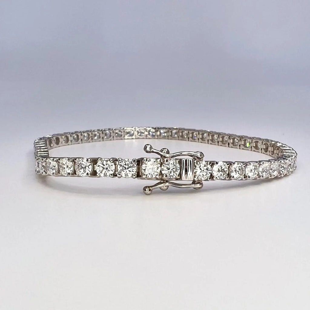 Lab Grown Diamond Tennis Braclet 5.83 CTW 14K Solid Gold