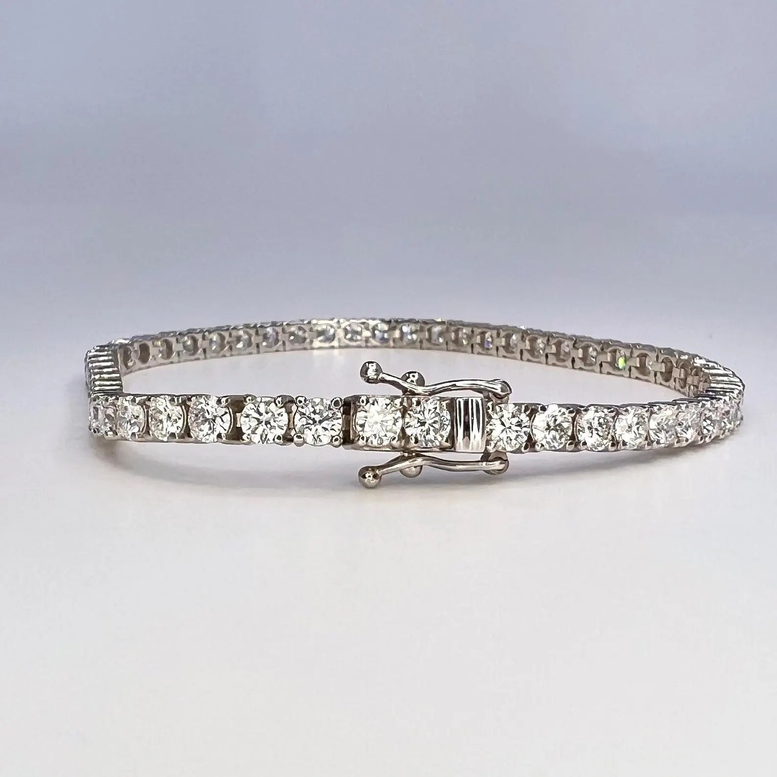 Lab Grown Diamond Tennis Braclet 5.83 CTW 14K Solid Gold