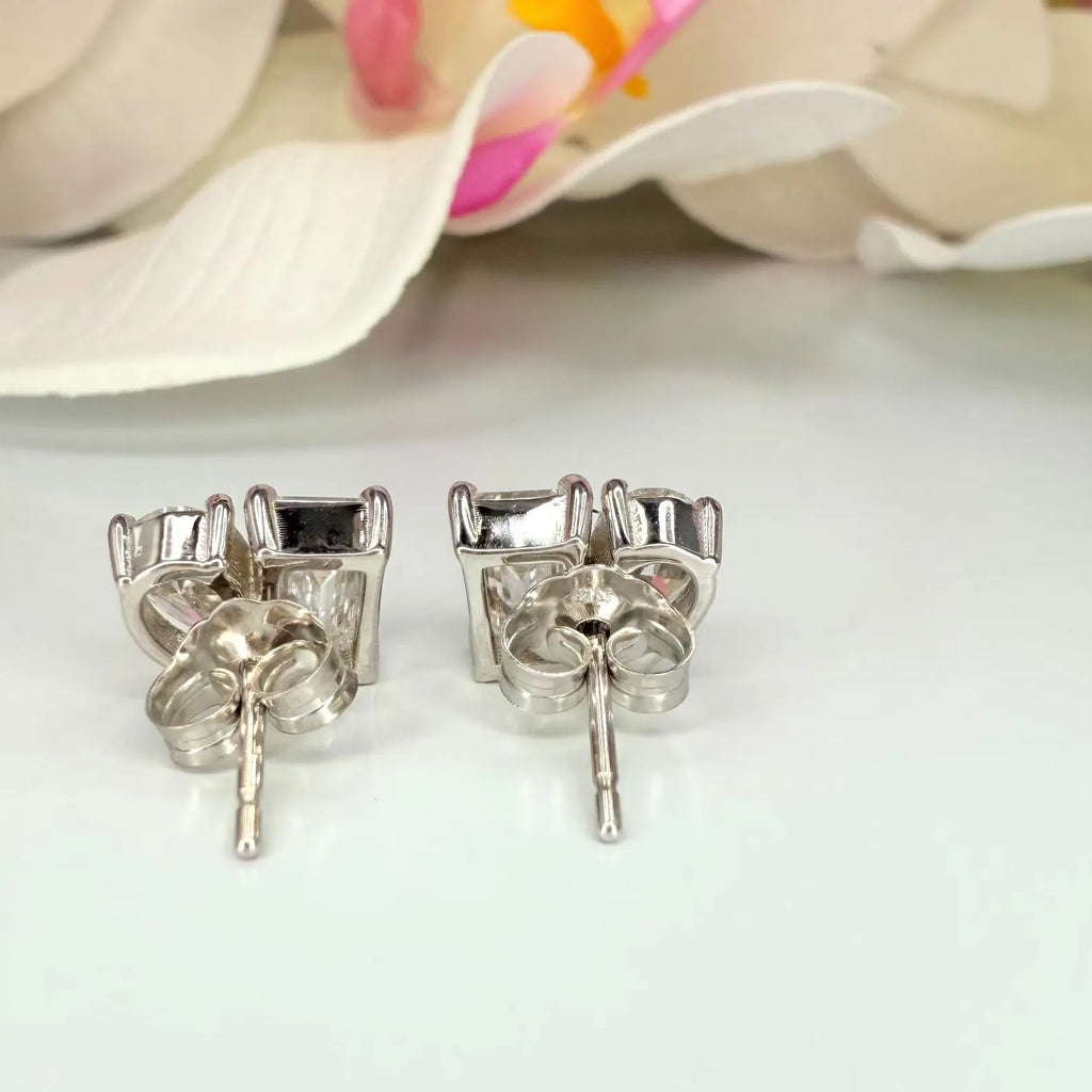 Toi ET Moi Lab Grown Diamond Stud Earrings 2.00 CTW