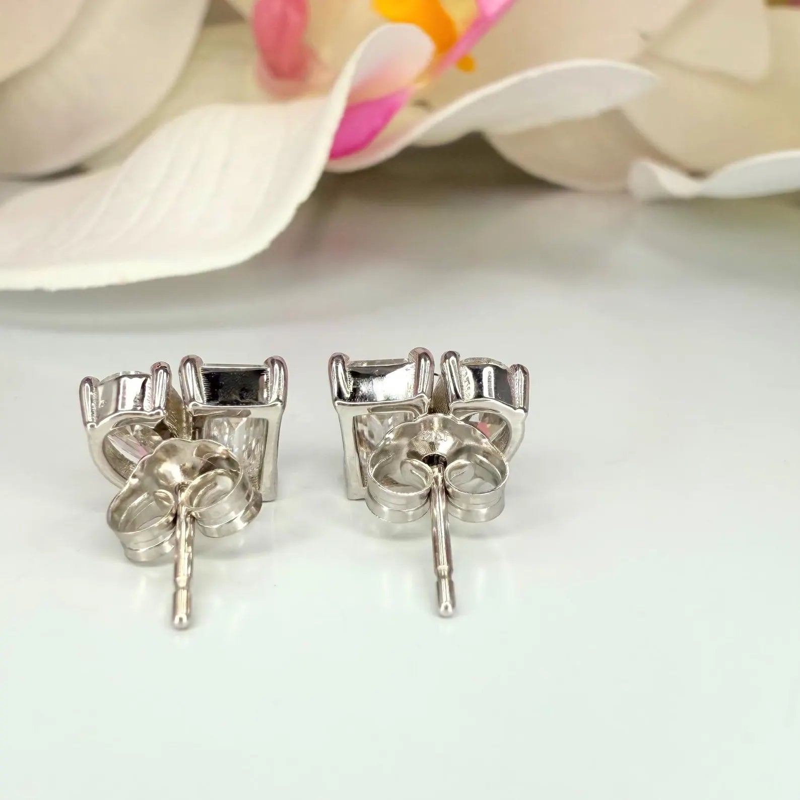 Toi ET Moi Lab Grown Diamond Stud Earrings 2.00 CTW