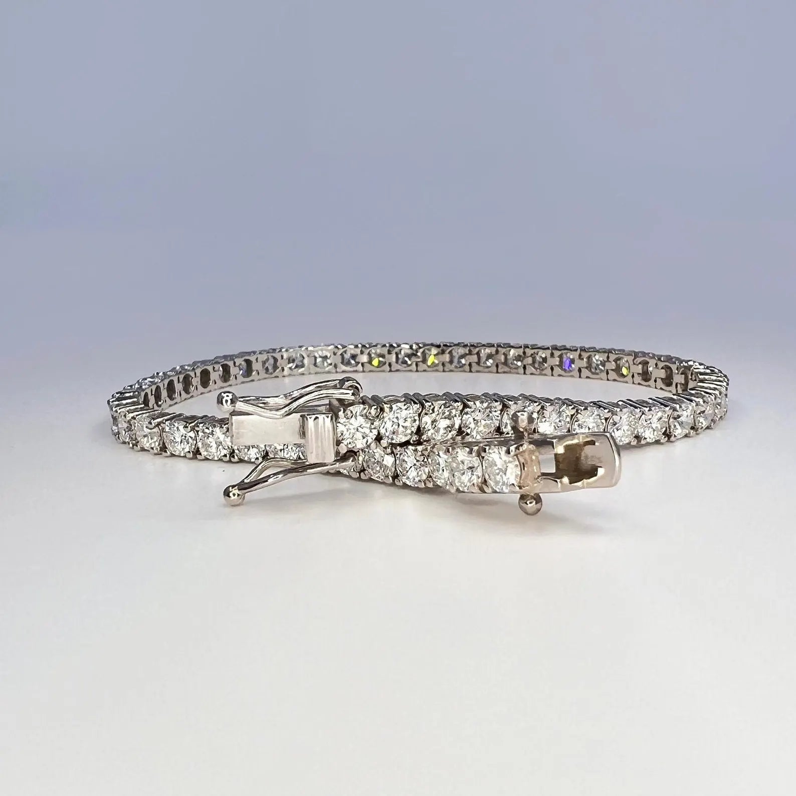 Lab Grown Diamond Tennis Braclet 5.83 CTW 14K Solid Gold