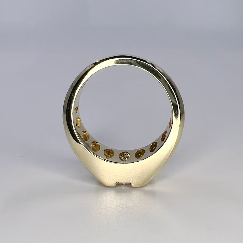 Men's 14K Solid Gold Lab Grown Diamond Fashion Ring 2.72 CTW