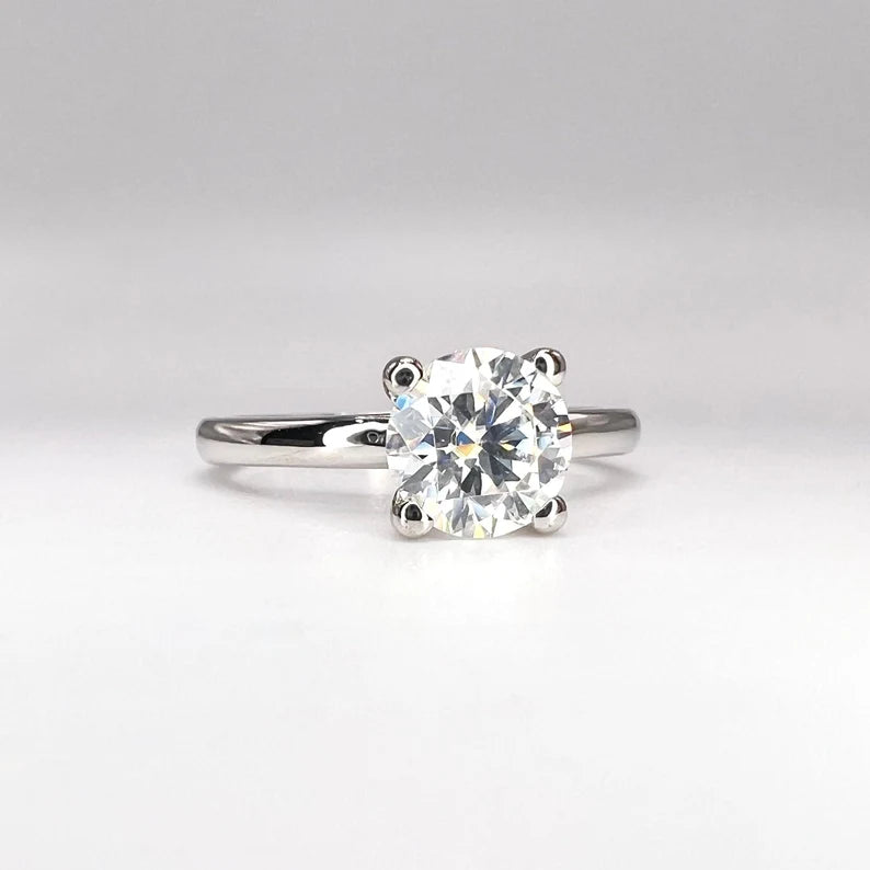 Solitaire Lab Grown Diamond 1.00 CTW, 1.50 CTW, 2.00 CTW 14K Solid Gold