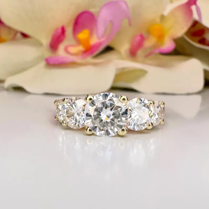 2.5 Carat IGI Certified Lab Grown Diamond Fashion Ring 14K Solid Gold