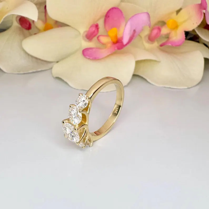 2.5 Carat IGI Certified Lab Grown Diamond Fashion Ring 14K Solid Gold