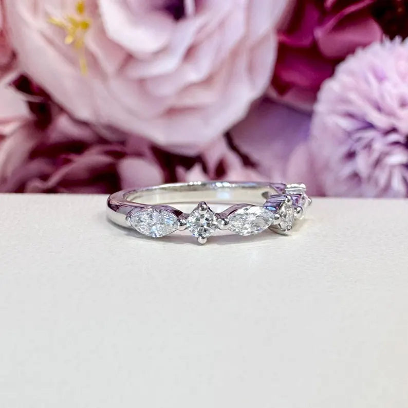 Ladies Lab Grown Diamond Stacking Band 0.68 CTW