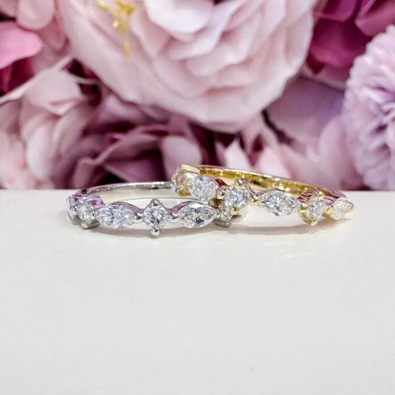 Ladies Lab Grown Diamond Stacking Band 0.68 CTW