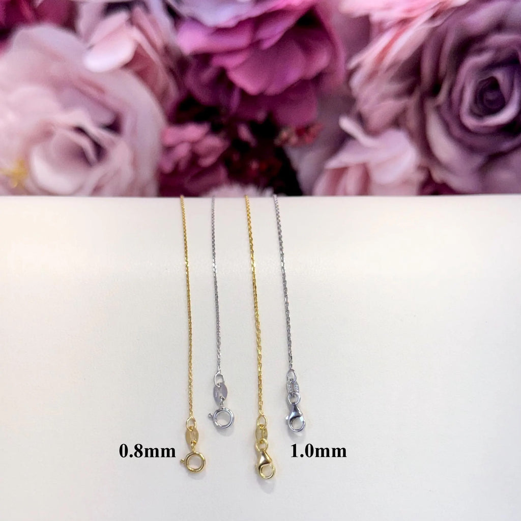 14K Solid Gold Cable Chain