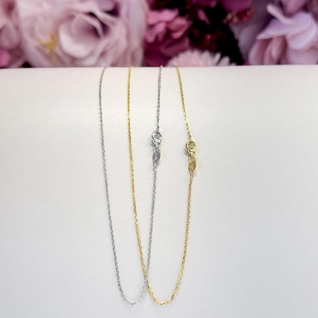 14K Solid Gold Cable Chain